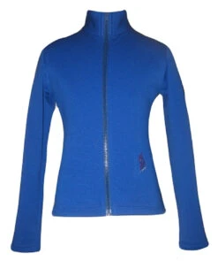 Blue Jacket With "Skate & Ornament" Applique -Figure Skating Equipment Shop 009 95522.1540224515