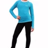 IceDress - Figure Skating Longsleeve (Turquoise With White) -Figure Skating Equipment Shop 00a394de0b51 84203 39264.1582475772