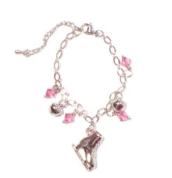 Ice Skating Jewelry - Bracelet With Pink Charms -Figure Skating Equipment Shop 02 82411.1559074763