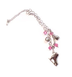 Ice Skating Jewelry - Bracelet With Pink Charms -Figure Skating Equipment Shop 03 61524.1559074763