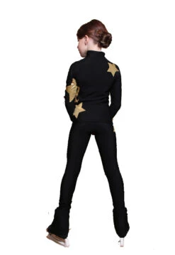 IceDress Figure Skating Outfit - Thermal - Star Sky (Black With Gold) -Figure Skating Equipment Shop 0dc16d242692 36457.1600954793