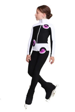 IceDress Figure Skating Outfit - Thermal - Bubble Gum (Black, White, Purple) -Figure Skating Equipment Shop 0e17894c678d 42654.1600954824