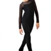 IceDress - Figure Skating Two-Layer Top : Mesh Long Sleeve With Cami Top (Black And Black) -Figure Skating Equipment Shop 1.1672310033 23743.1672314380