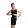 Icedress - Crop-Top And Biker Shorts With Criss Cross Lace Design (Black And Cocoa) -Figure Skating Equipment Shop 1.1672314032 90351.1672314866