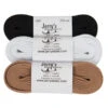 1204 Jerry's Ice Skating Laces -Figure Skating Equipment Shop 1204 SkateLaces Blk Wht Beige 74829.1680262841