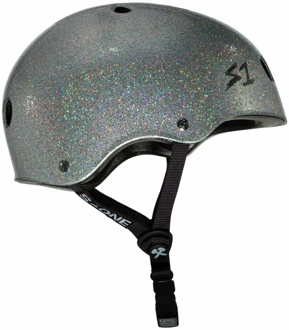 S1 Lifer Helmet - Silver Gloss Glitter 4 S1 Lifer Helmet - Silver Gloss Glitter - Image 2