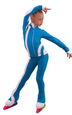 IceDress Figure Skating Outfit - Thermal - Cross-Roll (Blue With White) -Figure Skating Equipment Shop 1578c8c555c4 67536 27558 95211.1582430186