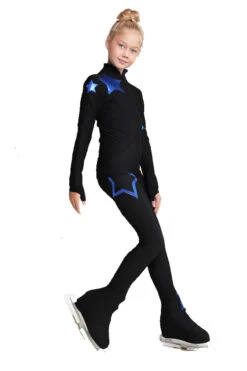 IceDress Figure Skating Outfit - Thermal - Star Sky (Black With Cornflower Blue) -Figure Skating Equipment Shop 16c091b9a338 36134.1600954853