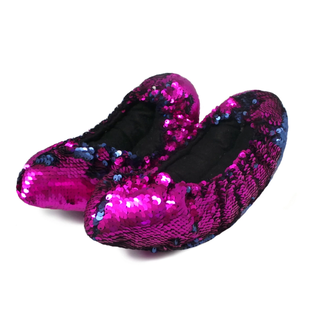 Kami So Mermaid Flip Sequin Figure Skating Soakers - Fuchsia, Dark Blue 3 Kami So Mermaid Flip Sequin Figure Skating Soakers - Fuchsia, Dark Blue