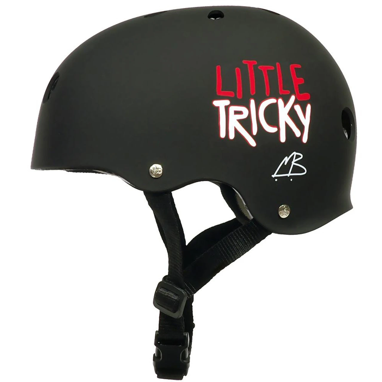 Triple Eight Little Tricky Dual Certified Sweatsaver Kids Rollerskating Helmet - Black Rubber (One Size - Youth 8+) 3 Triple Eight Little Tricky Dual Certified Sweatsaver Kids Rollerskating Helmet - Black Rubber (One Size - Youth 8+)