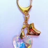 Key Chain With Skate Charm And Swarovski Heart -Figure Skating Equipment Shop 1 31464.1545326251