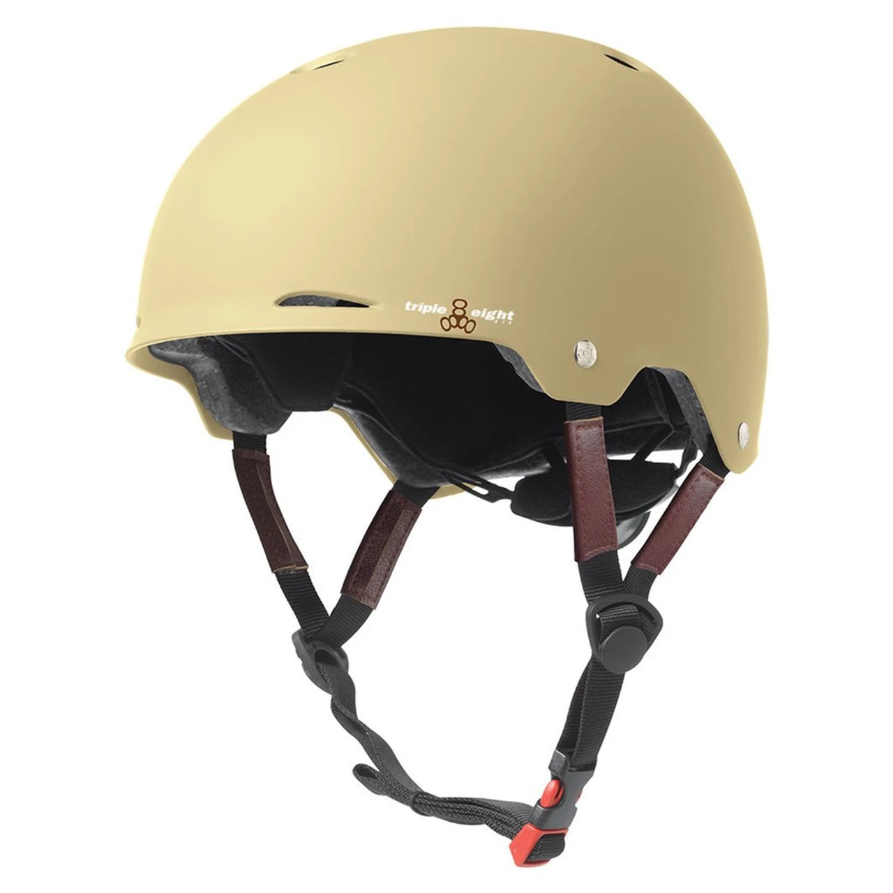 Triple Eight Gotham Dual Certified Rollerskating Helmet - Cream Matte 3 Triple Eight Gotham Dual Certified Rollerskating Helmet - Cream Matte