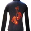 Black Ice Skating Jacket With Orange "Pair Of Skates" Rhinestones Design -Figure Skating Equipment Shop 1 98445.1667941029
