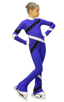 IceDress - Figure Skating Training Overalls - Quad (Cornflower, Black And White) -Figure Skating Equipment Shop 1b6c9f9a239f 35081 63041.1582461198