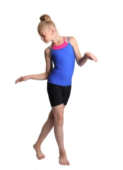 IceDress - Two-color Figure Skating Cami Top (Cornflower And Fuchsia) -Figure Skating Equipment Shop 2.1672310468 94976.1672314455