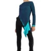 IceDress - Thermal Figure Skating Outfit "Gravity" - Mesh Top And Pants (Turquoise/Blue And Black) -Figure Skating Equipment Shop 2.1672311850 85638.1672314627