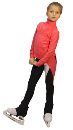 IceDress Figure Skating Outfit - Thermal - Twizzle-8 (Coral)