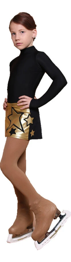 IceDress - Figure Skating Skirts - Rock Star (Gold With Black) -Figure Skating Equipment Shop 282d02a5e105 81689.1601464396