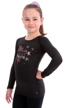 Elite Xpression - Black Skate Like A Star Top - Pink -Figure Skating Equipment Shop 28e7c9590f97 93590.1629362791
