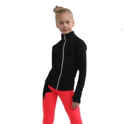 IceDress Figure Skating Pants - Thermal - Disco Dance (Black With Hot Coral) -Figure Skating Equipment Shop 2 14041 21216 25252.1582514383