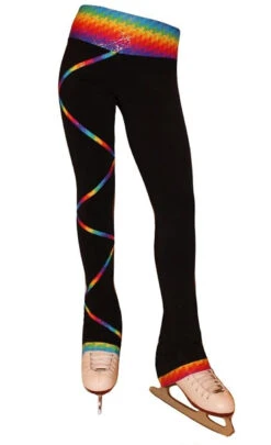 Criss Cross Poly/Spandex Spectrum Gold Ice Skating Pants XP343 -Figure Skating Equipment Shop 2 18000.1545342233