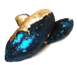 Kami So Mermaid Flip Sequin Figure Skating Soakers - Gold, Navy -Figure Skating Equipment Shop 2 43256.1570103548
