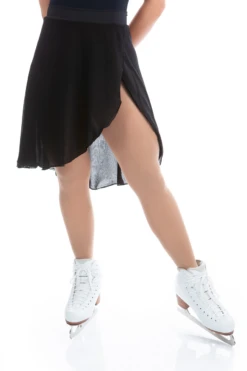 Elite Xpression - Black Chiffon Skirt - Large Waist Band -Figure Skating Equipment Shop 2 77237.1663971586