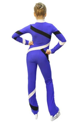 IceDress - Figure Skating Training Overalls - Quad (Cornflower, Black And White) -Figure Skating Equipment Shop 2a45a0dbc270 86220 05911.1582461198