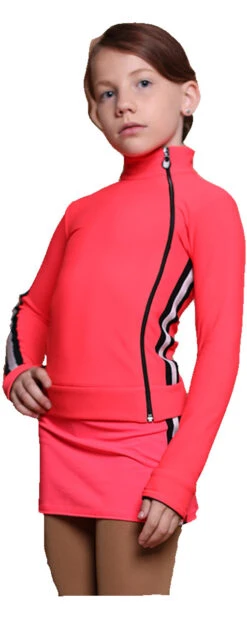 IceDress Figure Skating Jacket - Thermal - Olympus (Hot Coral With Black Lamps) -Figure Skating Equipment Shop 2bcd509541a3 64260 75295.1601477568