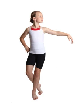 IceDress - Two-color Figure Skating Cami Top (White And Red) -Figure Skating Equipment Shop 3.1672310386 56988.1672314438