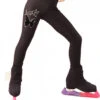 IceDress Figure Skating Thermal Pants - "Velvet Butterfly" (Black) -Figure Skating Equipment Shop 36970 14960 07031.1582432644