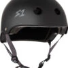 S1 Lifer Helmet - Black Matte W/ Grey Straps -Figure Skating Equipment Shop 39914 01673 45108.1648211834
