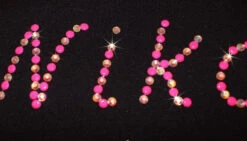 Personalized Ice Skating Jacket With Pink "Neon Swirls" Applique (Final Sale) -Figure Skating Equipment Shop 3 19848.1578403378