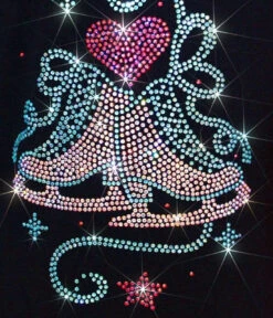 Ice Skating Jacket With "Skate With Heart" Rhinestones Design -Figure Skating Equipment Shop 3 27898.1667940950