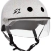 S1 Lifer Visor Helmet - White Gloss Glitter -Figure Skating Equipment Shop 3 72217.1607684443