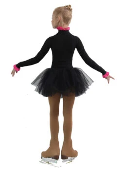 IceDress - Thermal Body (Black With Pink Flounce) -Figure Skating Equipment Shop 3f02cc282dfa 77612 27390.1582491495