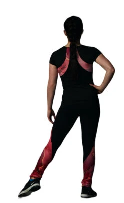 Elite Xpression - High Waist Black Legging - Marbled Coral -Figure Skating Equipment Shop 4 PhotoRoom.1685363603 10287.1685365452