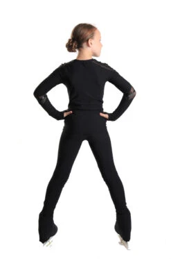 IceDress - Figure Skating Longsleeve Top - Track (Black) -Figure Skating Equipment Shop 4.1672310222 18205.1672314411