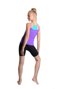 IceDress - Two-color Figure Skating Cami Top (Purple And Turquoise) -Figure Skating Equipment Shop 4.1672310796 62334.1672314491