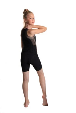 Icedress - Racerback Tank And Shorts (Black And Beige) -Figure Skating Equipment Shop 4.1672313704 73298.1672314815