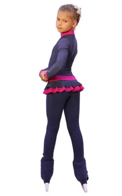 IceDress - Figure Skating Training Overalls - Valley (Grey-Dark Blue With Fuchsia) -Figure Skating Equipment Shop 429423fca34f 12076 39921.1582471775