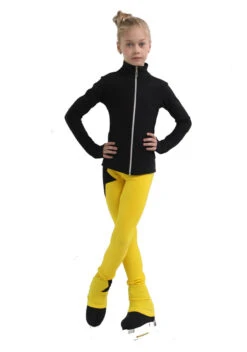IceDress Figure Skating Jacket - Thermal - Disco Dance (Black With Yellow) -Figure Skating Equipment Shop 4 90199 93303 47759.1582516705