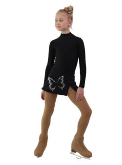 IceDress - Figure Skating Skirts - Rogue (Black With Big Butterfly ) -Figure Skating Equipment Shop 4a6bbff502ef 85438 93306 04007.1582519598