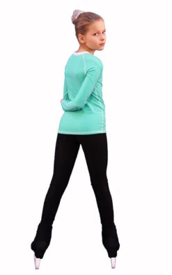 IceDress - Figure Skating Longsleeve (Mint With White) -Figure Skating Equipment Shop 4a7e0127b645 97576 14918.1582496856