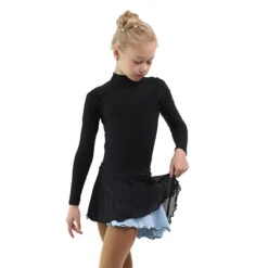 IceDress - Figure Skating Skirts - Harmony (Black With Pearl Blue ) -Figure Skating Equipment Shop 4c09dbd300d6 93415 40338 25242.1582513409