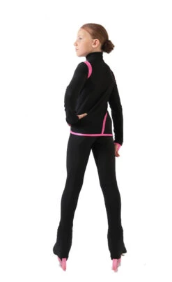 IceDress - Thermal Figure Skating Outfit - Orion (Black And Pink Lycra) -Figure Skating Equipment Shop 5.1672312706 09554.1672314694