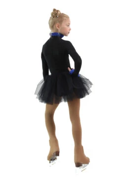 IceDress - Thermal Body (Black With Cornflower Flounce) -Figure Skating Equipment Shop 50253bc3c133 75494 10364.1582433426