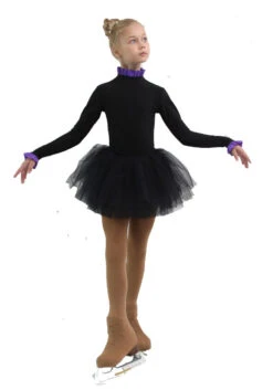 IceDress - Thermal Body (Black With Purple Flounce) -Figure Skating Equipment Shop 515bc6783baa 68279 38821 88373.1582515663