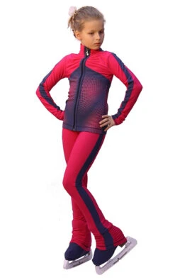 IceDress Figure Skating Outfit - Thermal - Jump (Raspberry With Gray-Blue Stripes) -Figure Skating Equipment Shop 5270ee64fa13 19454 82854 37156 37134 02374 11641.1582448201