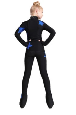 IceDress Figure Skating Outfit - Thermal - Star Sky (Black With Cornflower Blue) -Figure Skating Equipment Shop 55f9e806551d 64424.1600954853